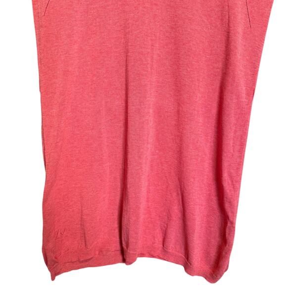 Zadig And Voltaire Rimo Metallic Knit Dress Tee Shirt Mini Coral Pink Size XS - Picture 13 of 16